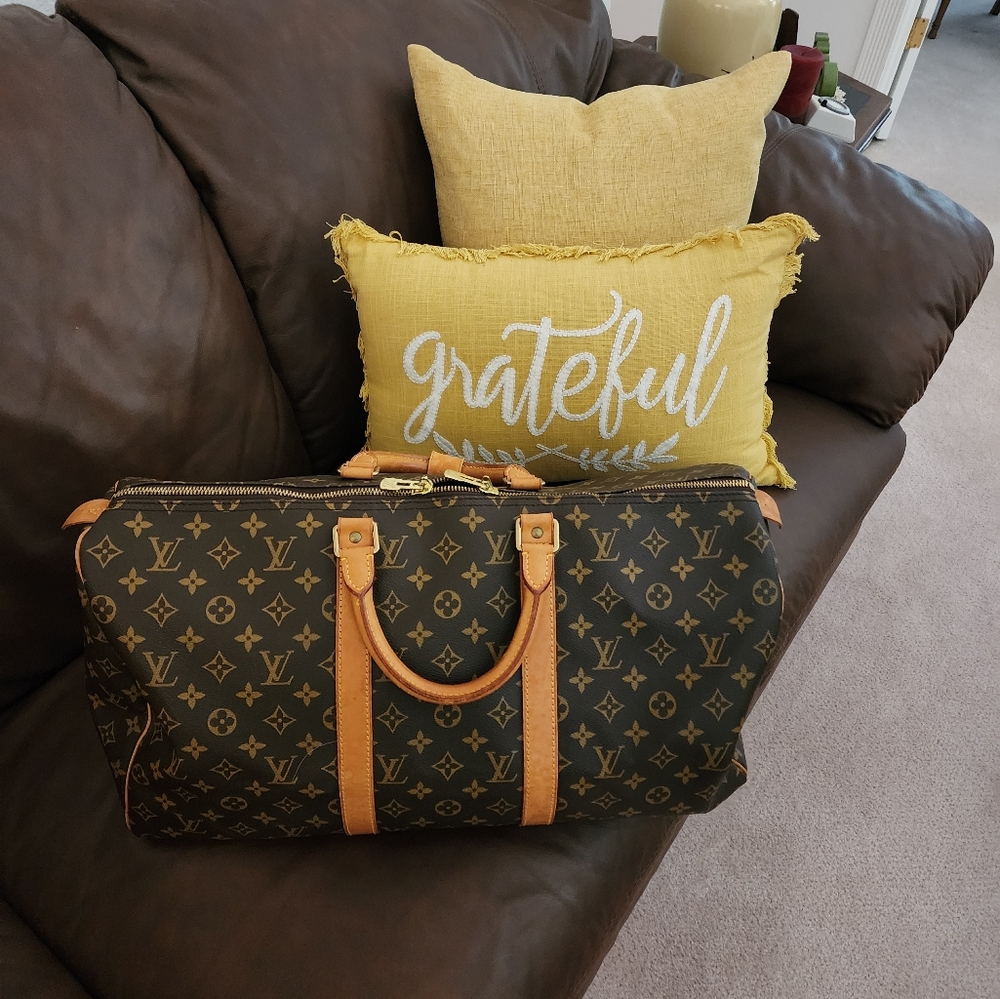 Louis Vuitton "Keepall 50" duffle monogram canvas ♥️Authentic) - Picture 4 of 5